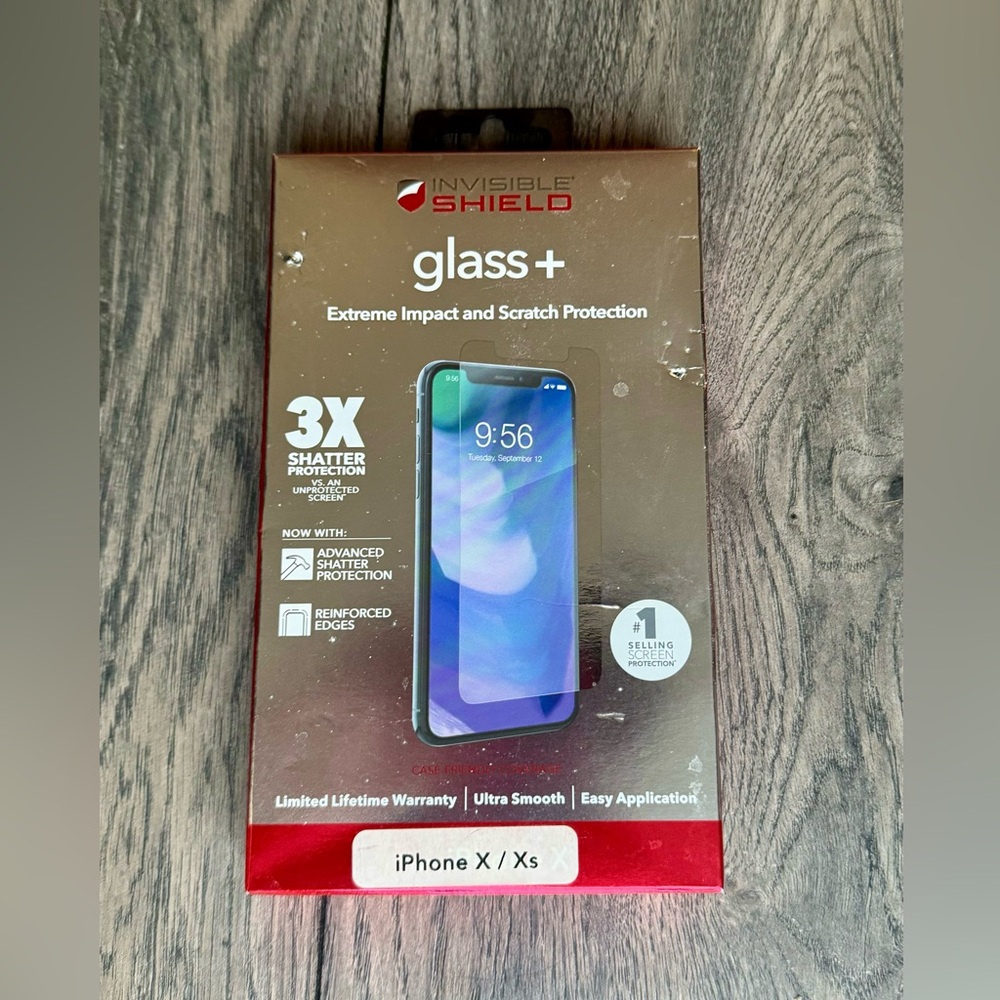 Invisible Shield glass+ screen protector for iPhone X/Xs